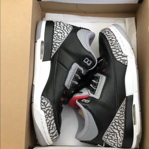AIR JORDAN 3 RETRO OG 6Y BLACK CEMENT